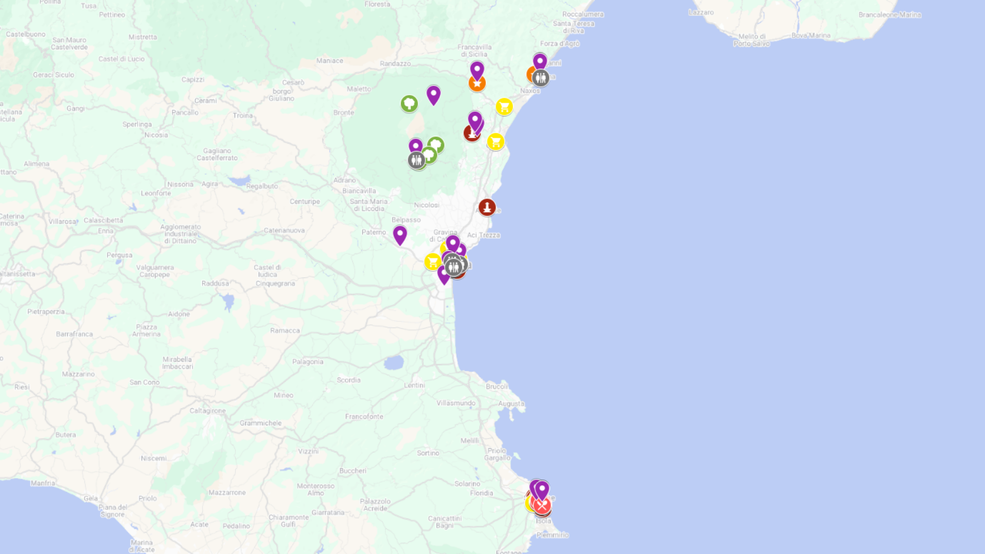 Katania i Syrakuzy - kompletna mapa turystyczna