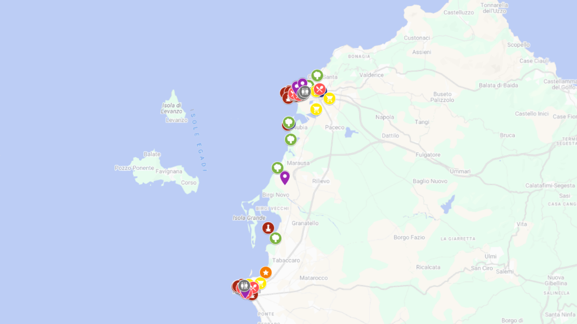 Marsala i Trapani - kompletna mapa turystyczna