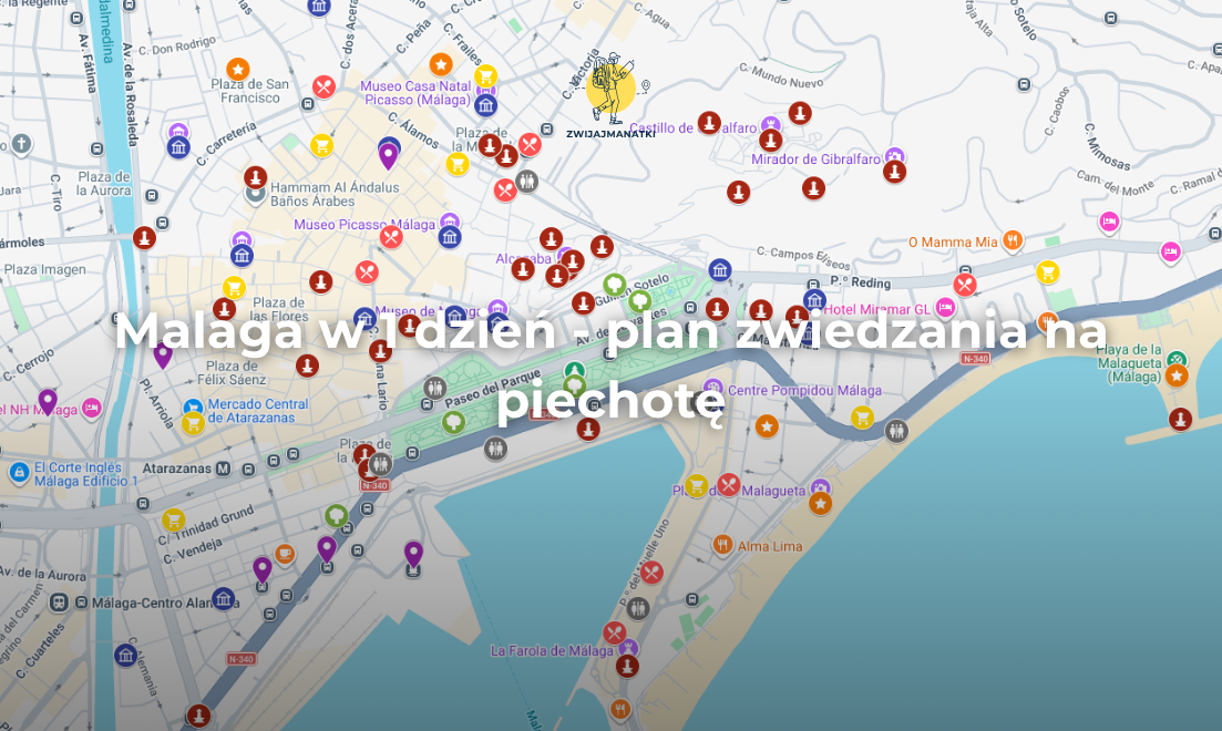 Malaga w 1 dzień – gotowy jednodniowy plan zwiedzania na piechotę