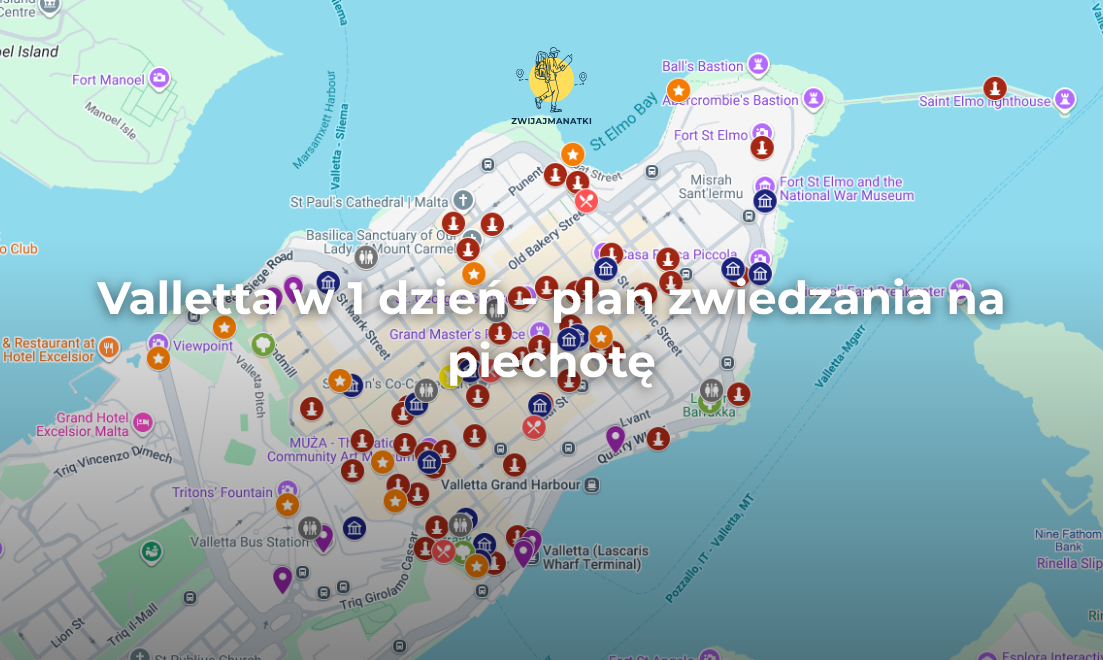 Valletta w 1 dzień: Gotowy plan zwiedzania na piechotę