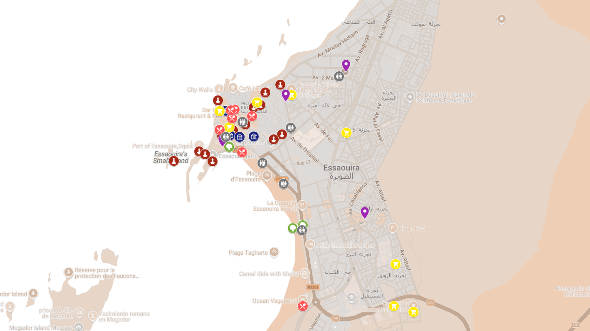 Essaouira - kompletna mapa turystyczna