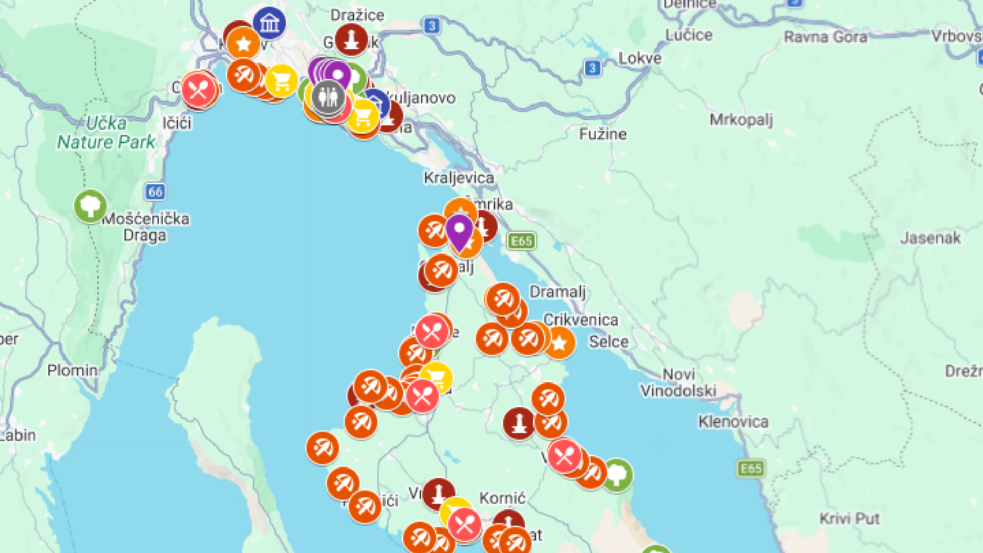 Rijeka - kompletna mapa turystyczna