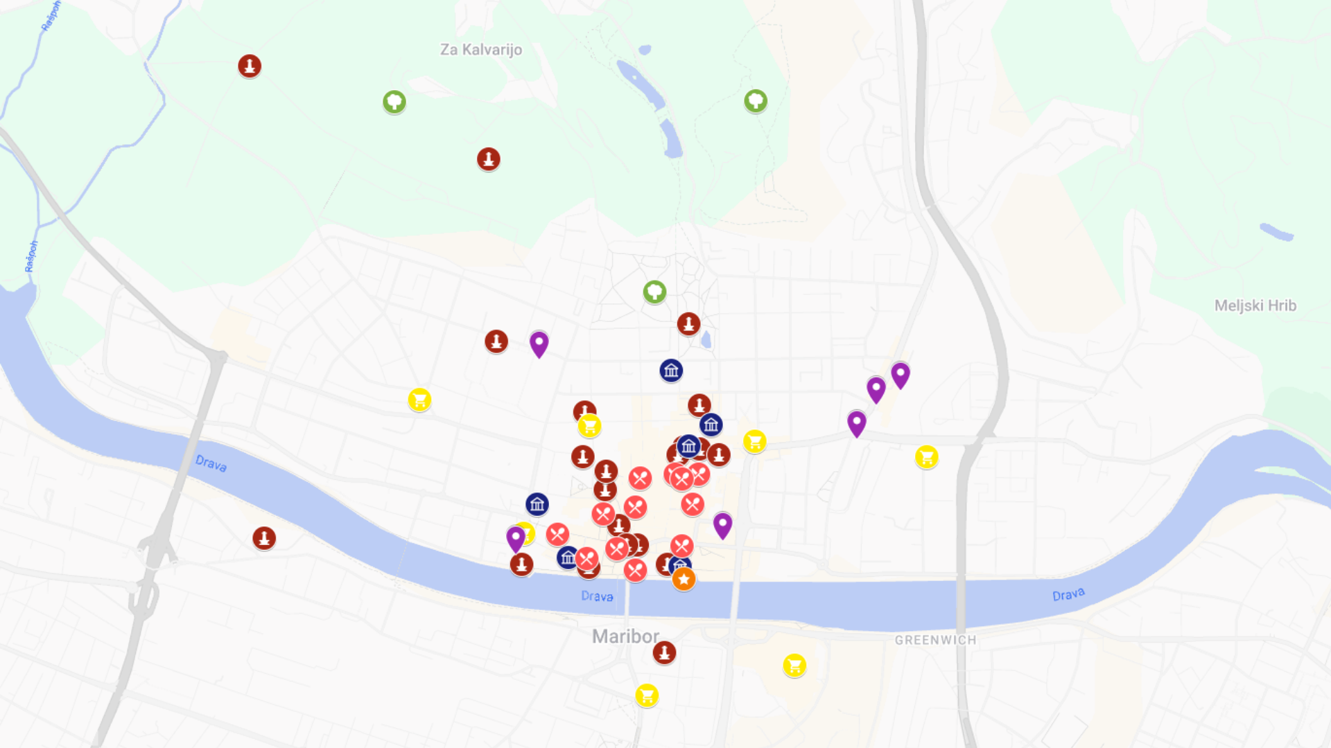 Maribor - kompletna mapa turystyczna